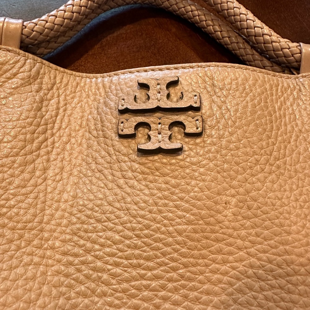Tory Burch Beige Leather Tote - Picture 4 of 10